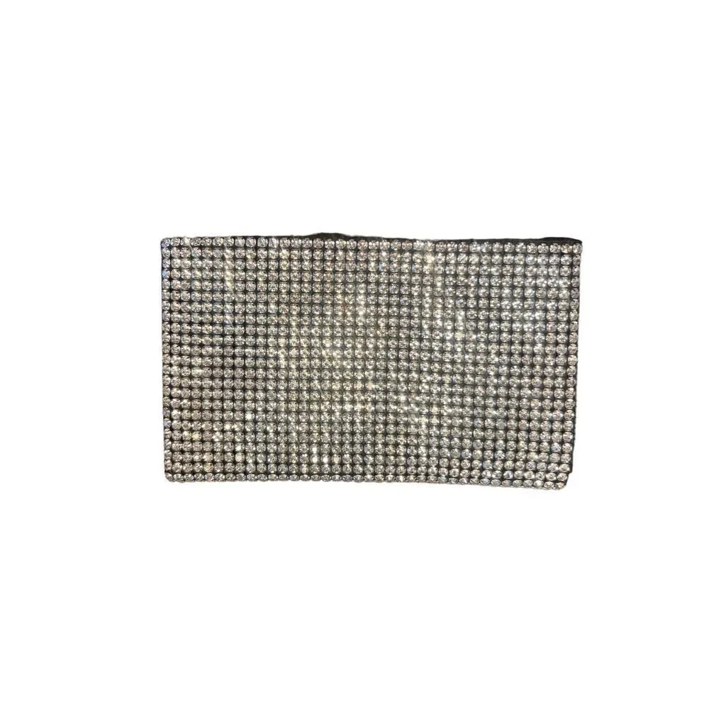 Amber sceats black Stella crystal evening wedding shoulder strap bag clutch